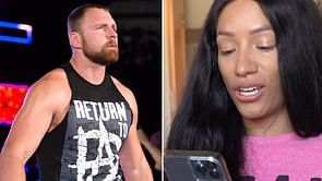 Sasha Banks (Mercedes Moné) reacts to being called "female Dean Ambrose"