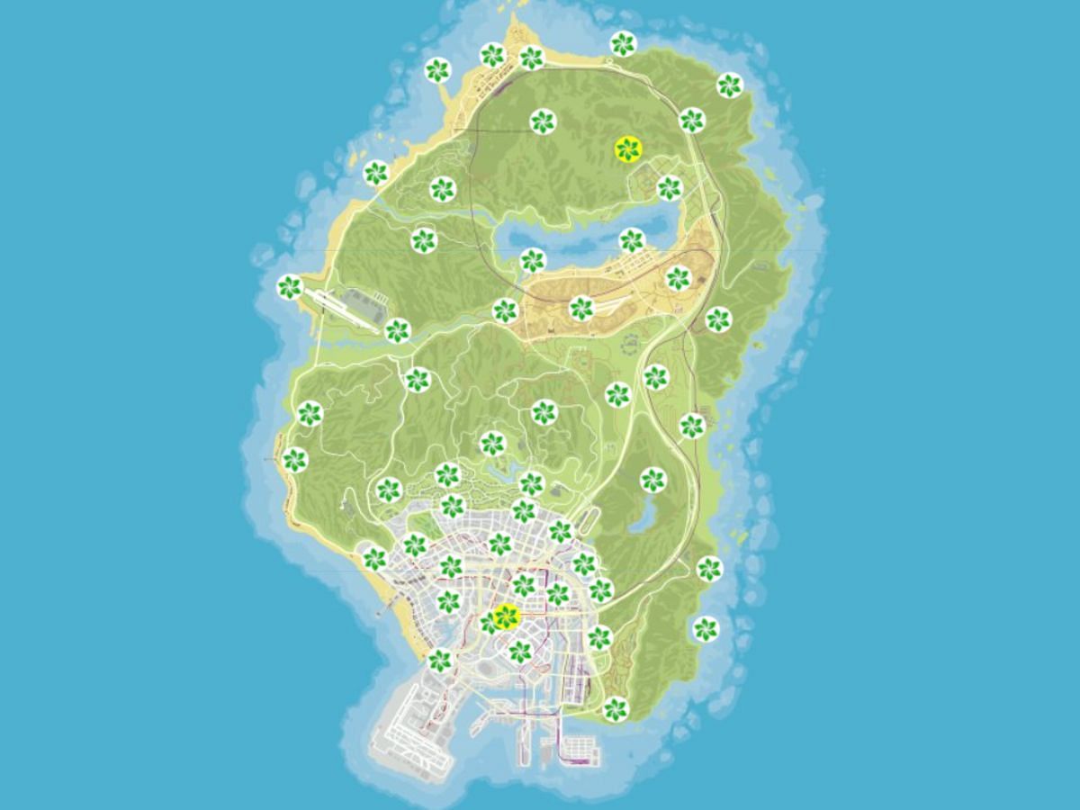 All 76 Peyote Plants locations in GTA Online in 2023
