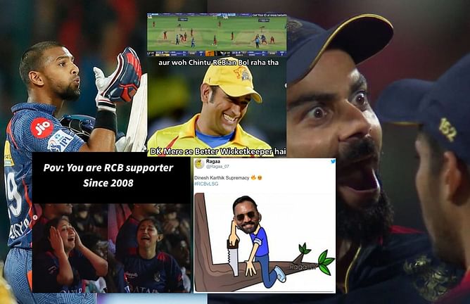 "Kisi din ye log 263 ka record bhi turwayenge" - Top 10 funny memes as LSG edge RCB in an epic thriller