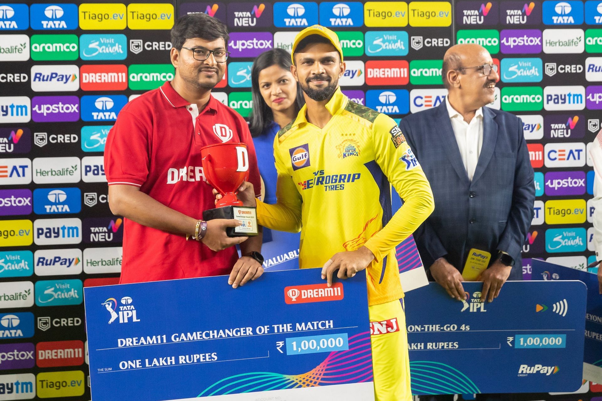 Ruturaj Gaikwad wins the Game Changer of the match award (Image Courtesy: Twitter/IPL)