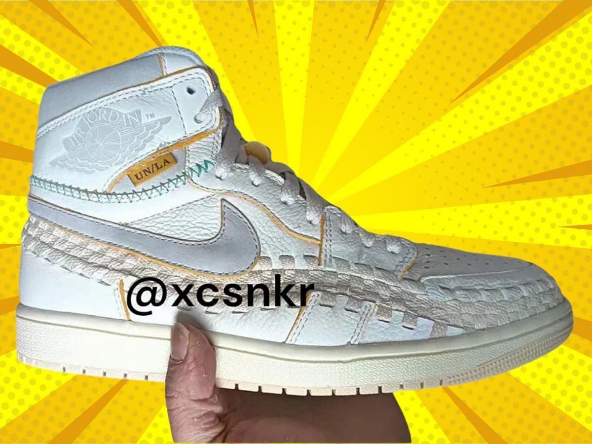 Union LA x Air Jordan 1 High OG sneakers (Image via @xcsnkr/Instagram)
