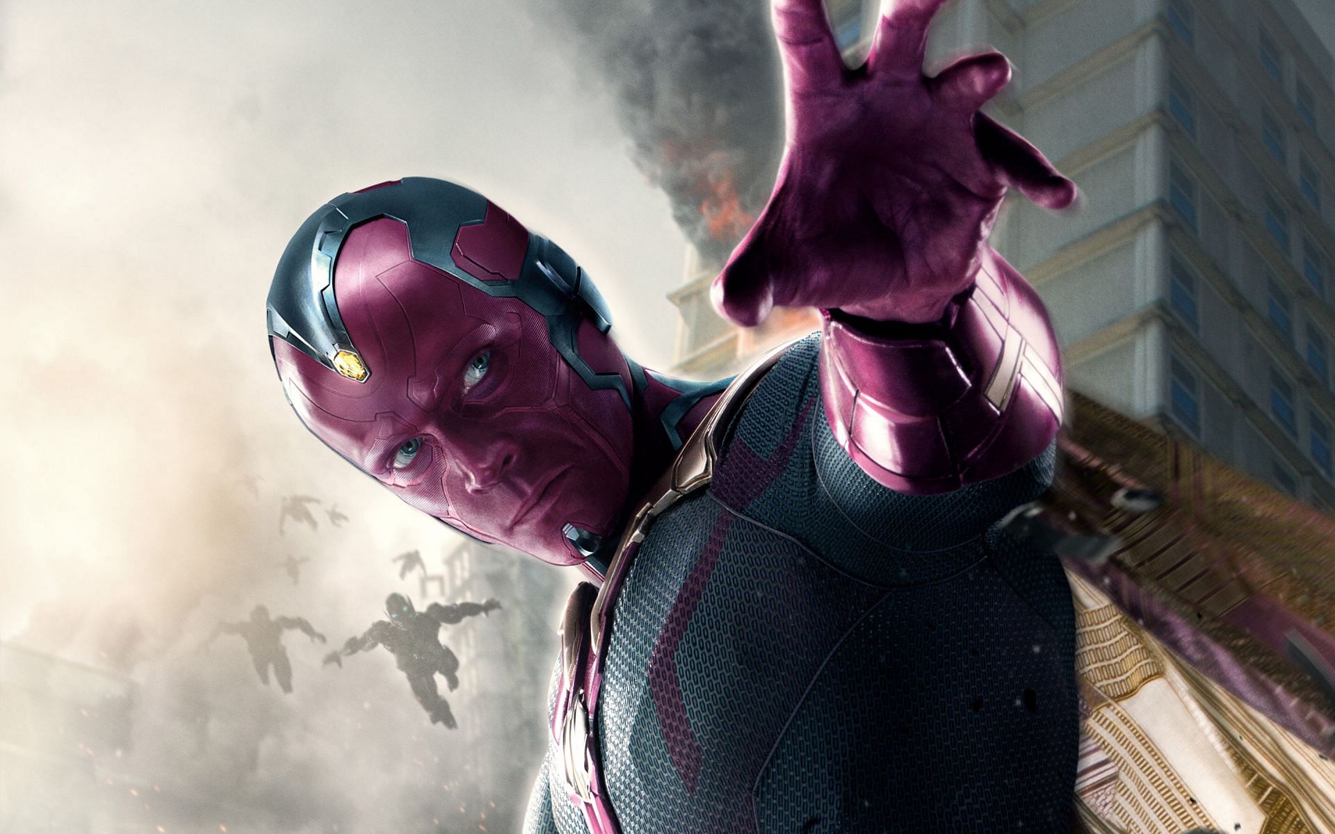 Vision, is the synthetic android created by Tony Stark and Bruce Banner. (Image via Marvel)