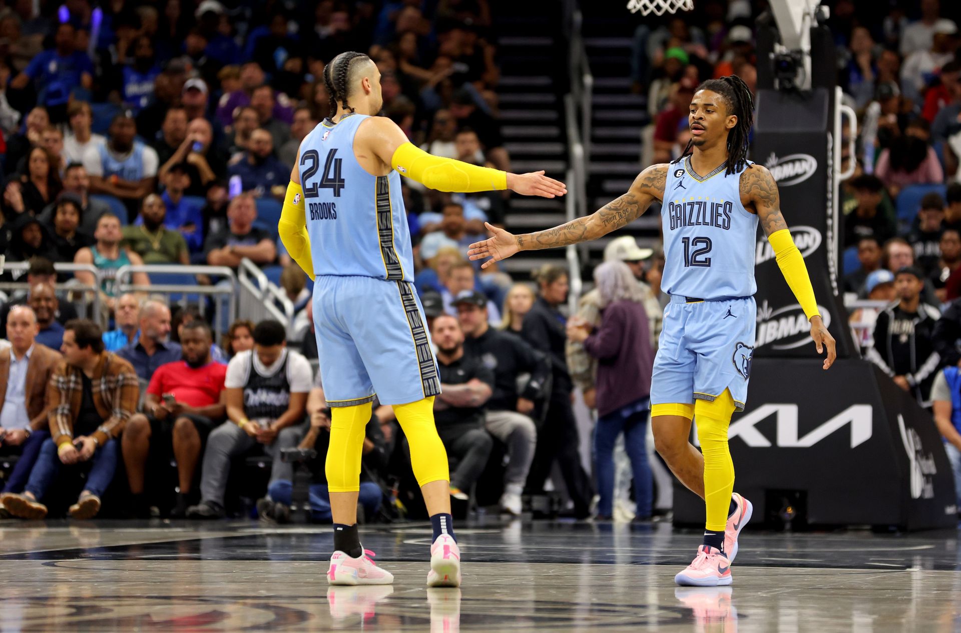 Brooks and Morant have been controversial for the Memphis Grizzlies. (Image via Getty Images)