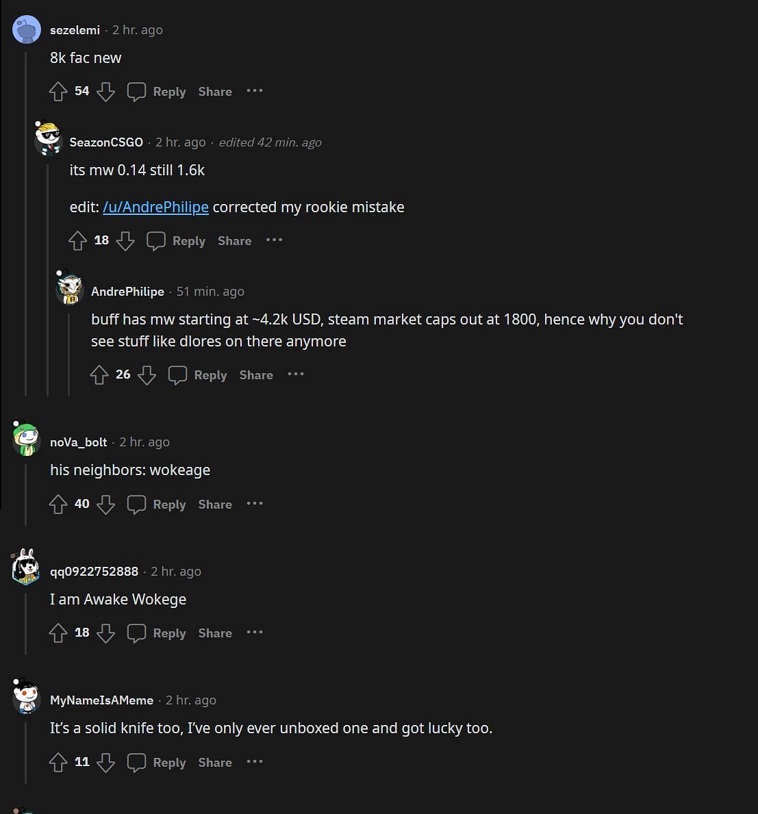 Redditors commenting on the clip (Image via r/LivestreamFail)