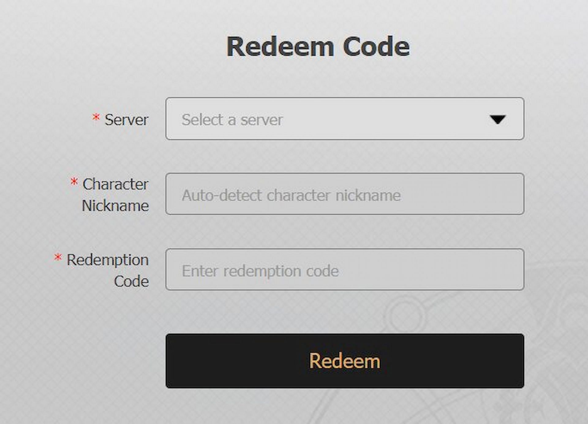 You can redeem codes via the official website (Image via HoYoverse)