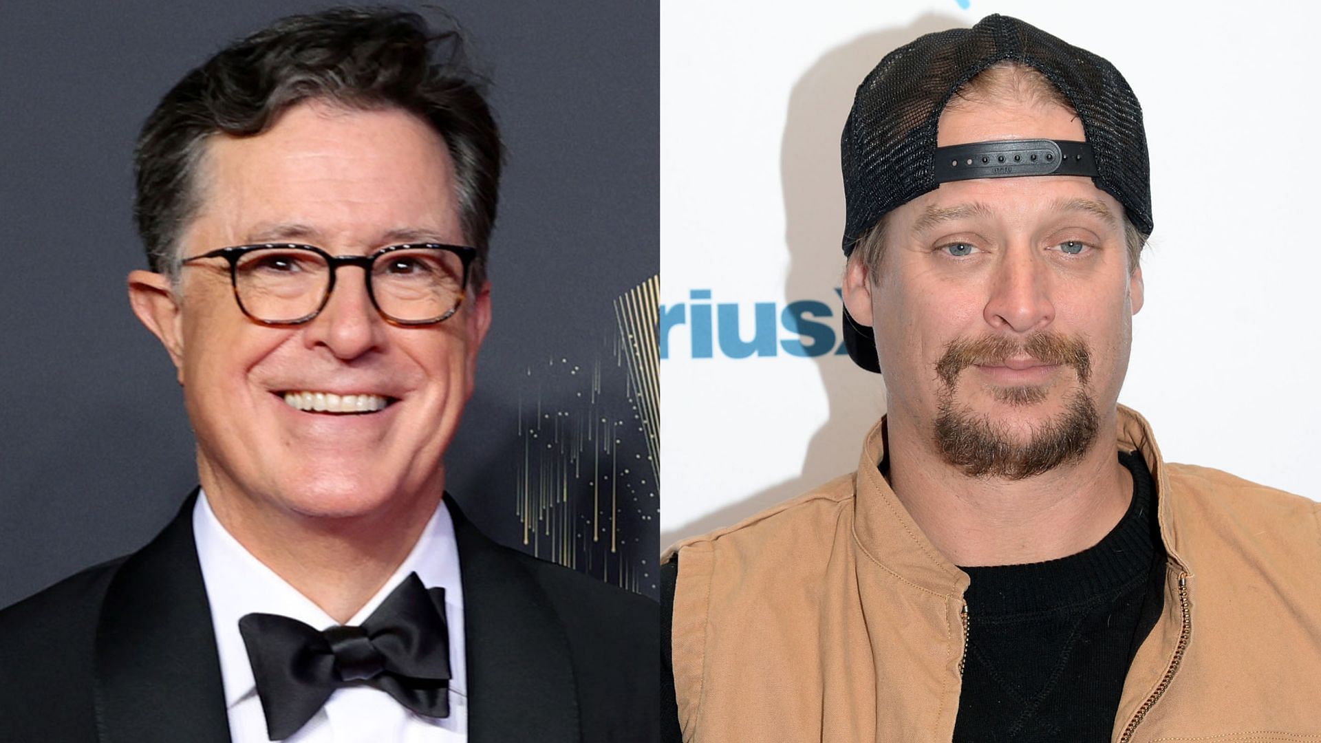 Stephen Colbert and Kid Rock. (Photo via Getty Images)