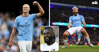 Emmanuel Adebayor explains the key difference between Erling Haaland and Sergio Aguero at Manchester City