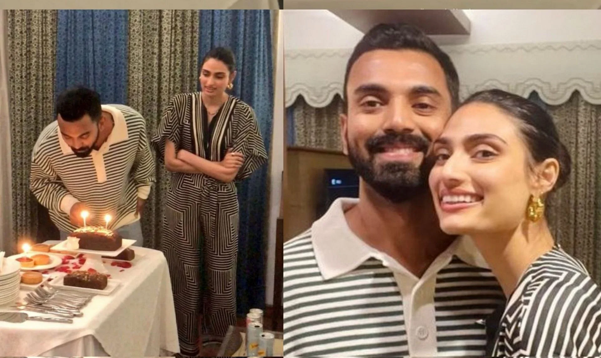 KL Rahul with his wife Athiya Shetty.