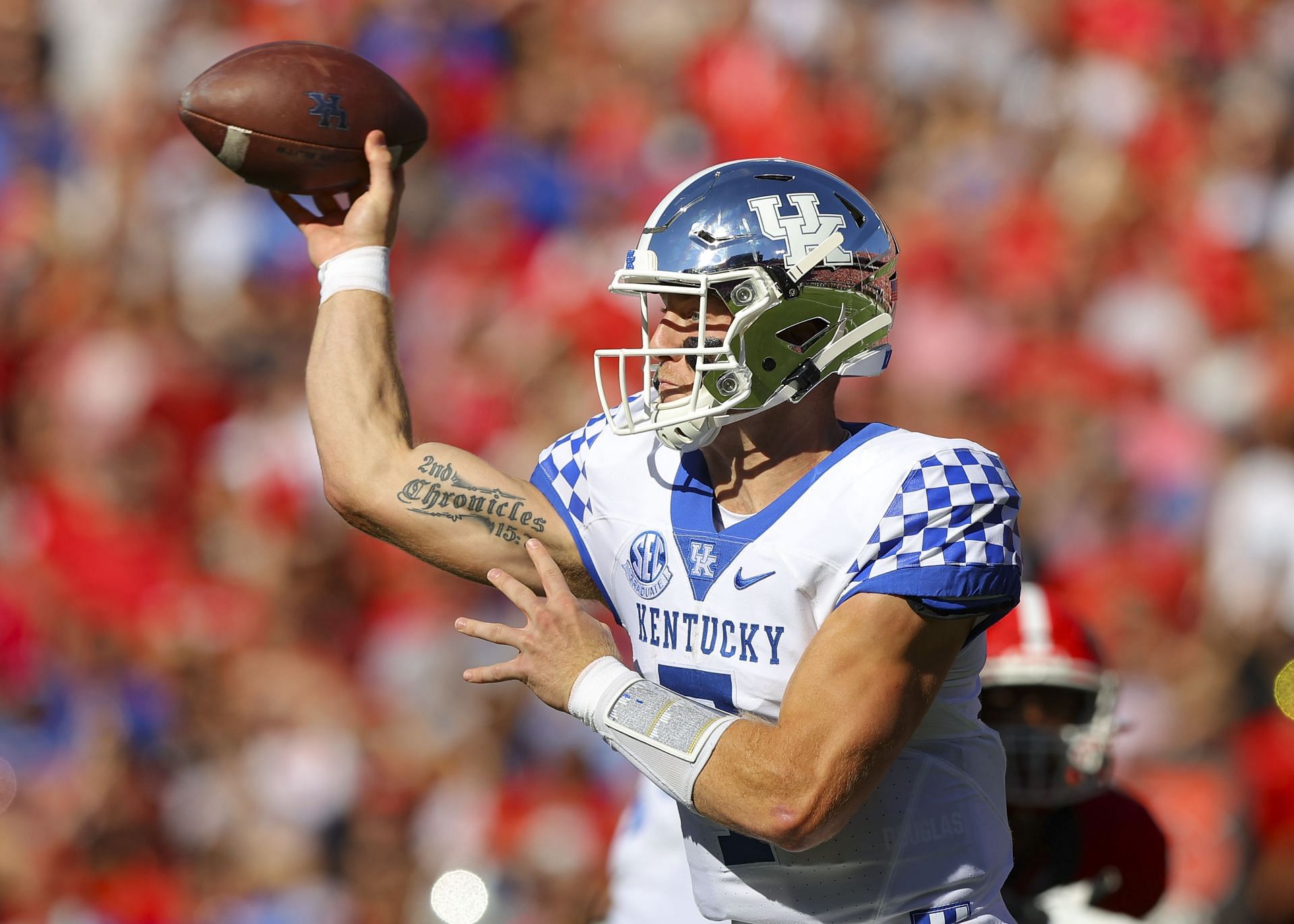 Will Levis during Kentucky v Georgia