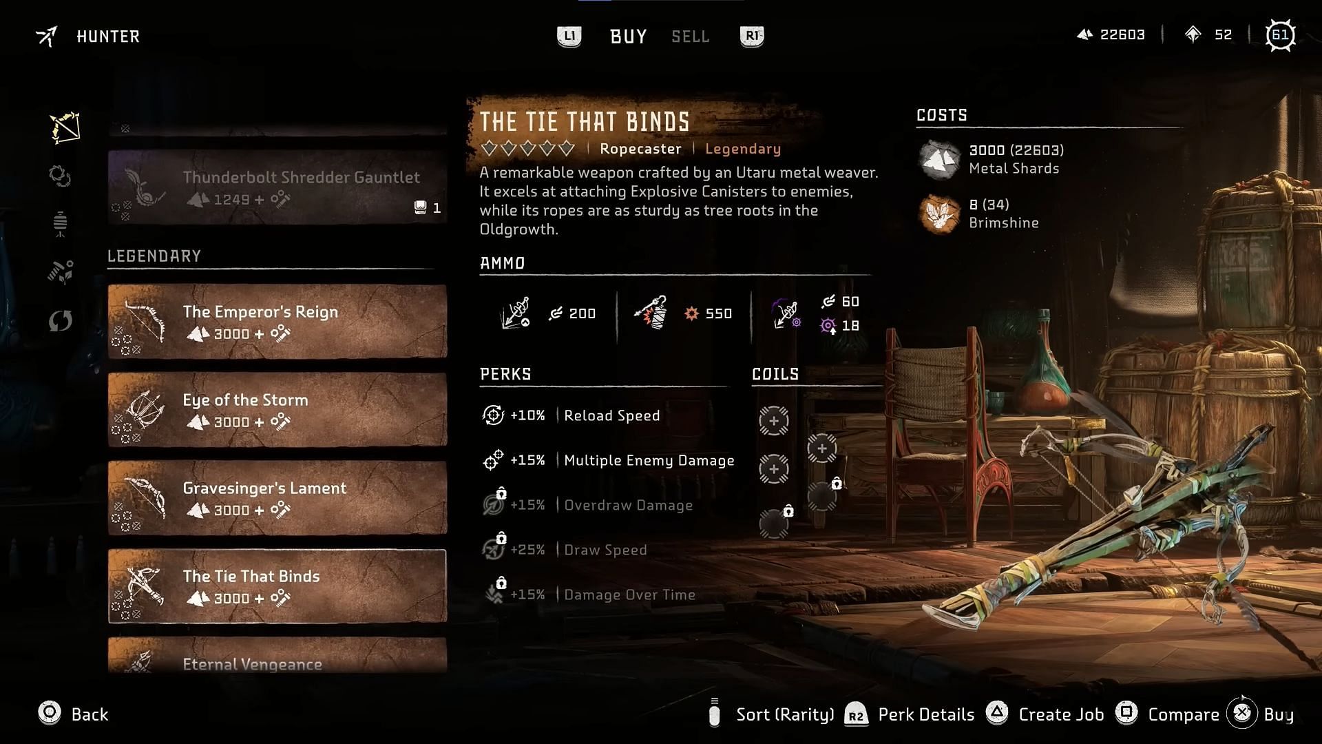 At long last, Horizon Forbidden West adds a legendary Ropecaster (Image via youtube.com/@Astrosive)