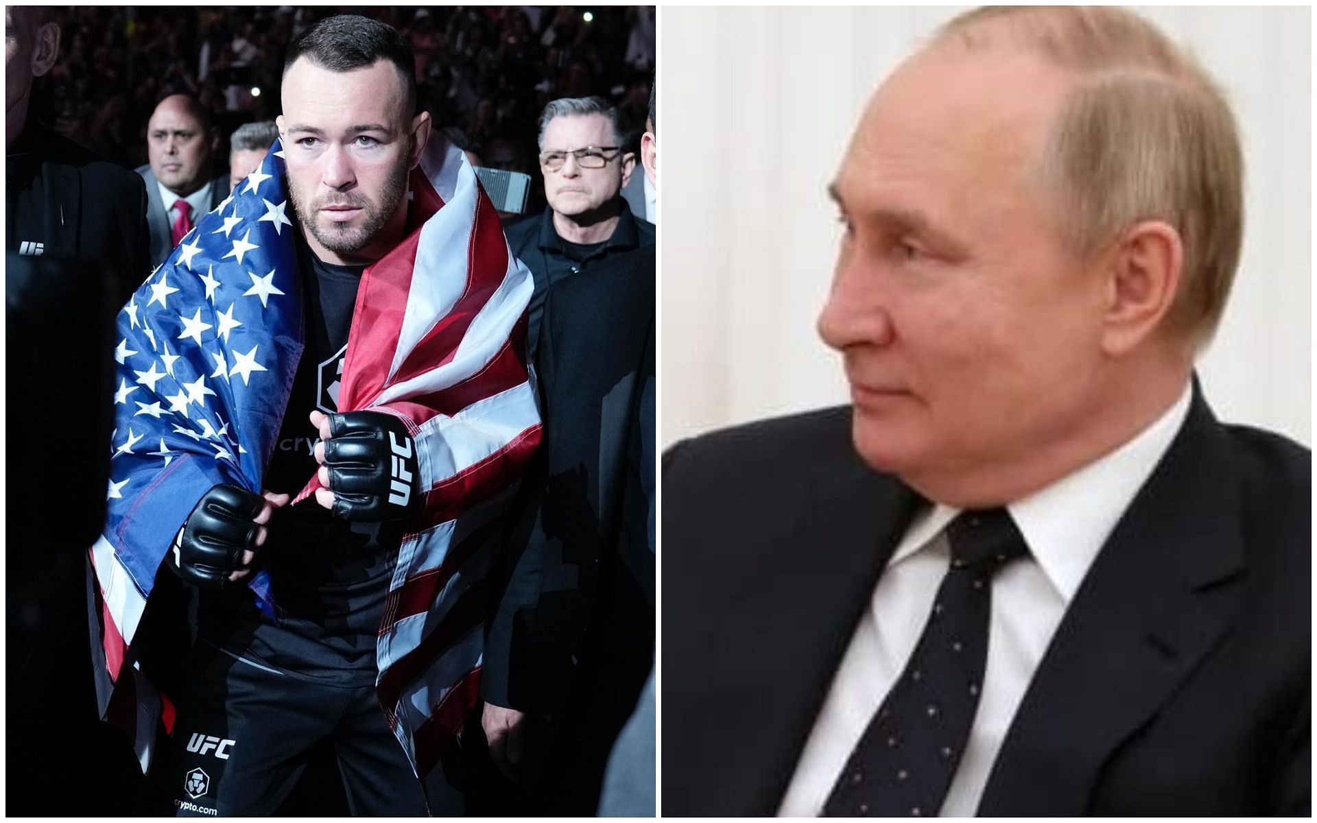 Colby Covington and the President of Russia Vladmir Putin