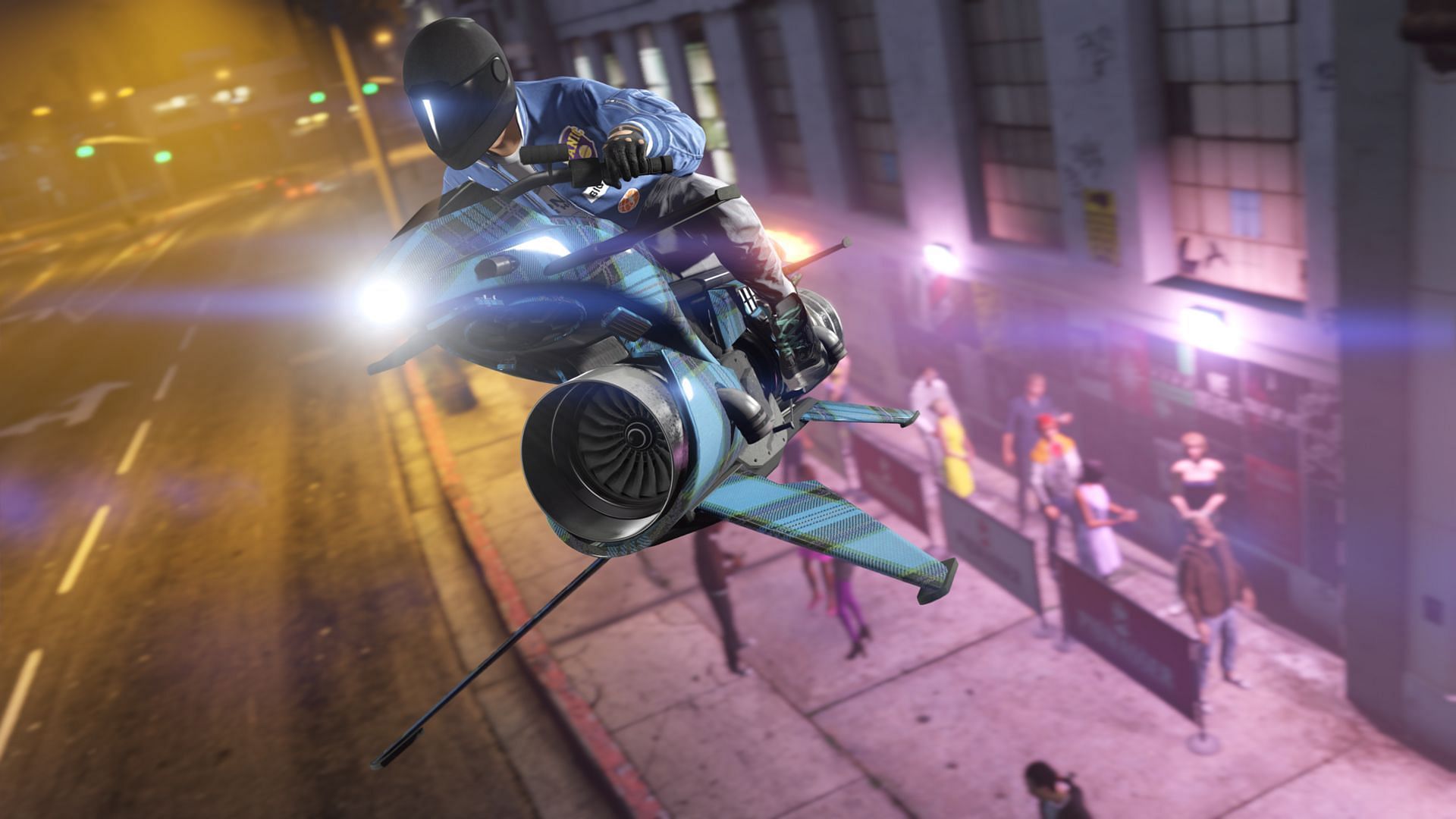 This flying motorcycle just became one of the most expensive vehicles in GTA Online (Image via Wallpaper Cave)