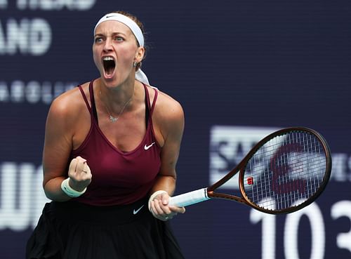 Petra Kvitova at the 2023 Miami Open