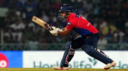 Rilee Rossouw batting for the Delhi Capitals.