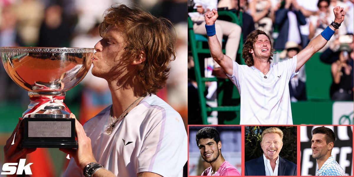 Andrey Rublev was congratulated by his colleagues for his 2023 Monte-Carlo Masters glory