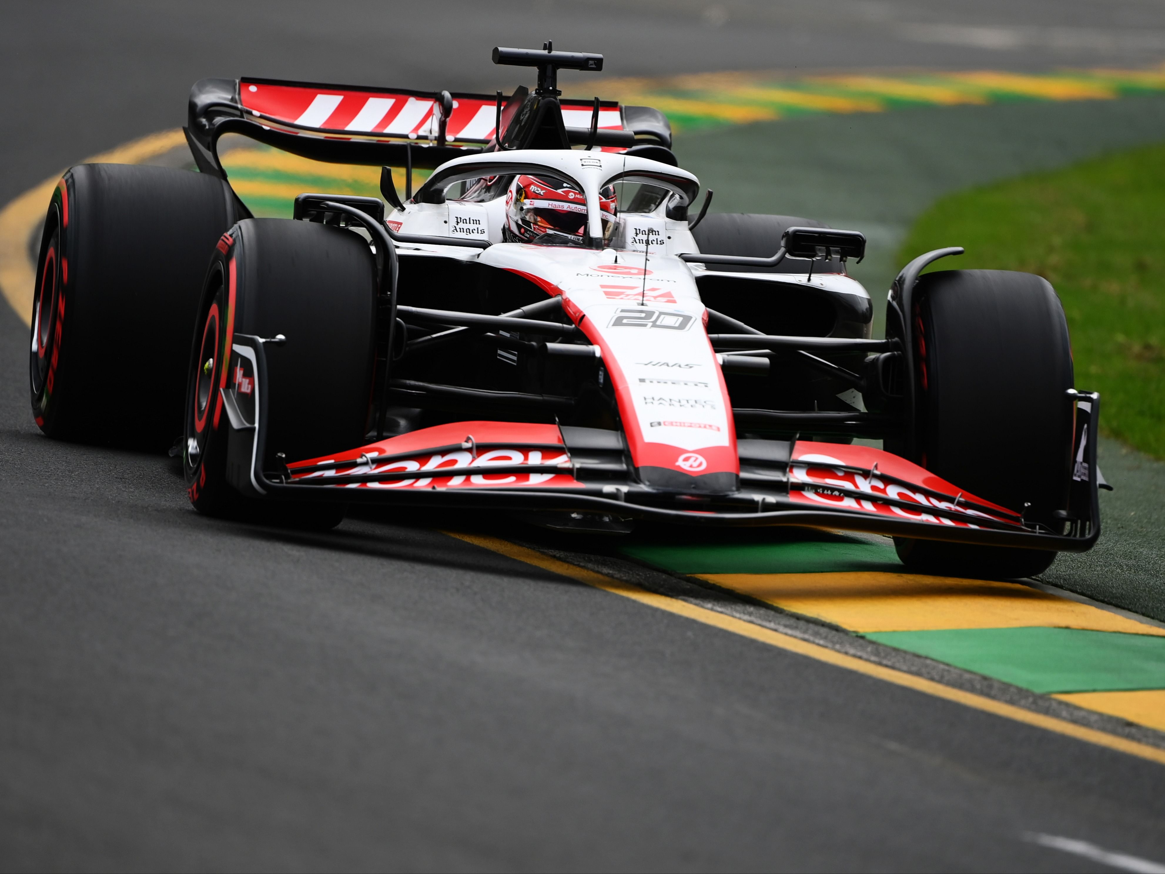 Kevin Magnussen (20) on track during qualifying ahead of the 2023 F1 Australian Grand Prix (Photo by Quinn Rooney/Getty Images)