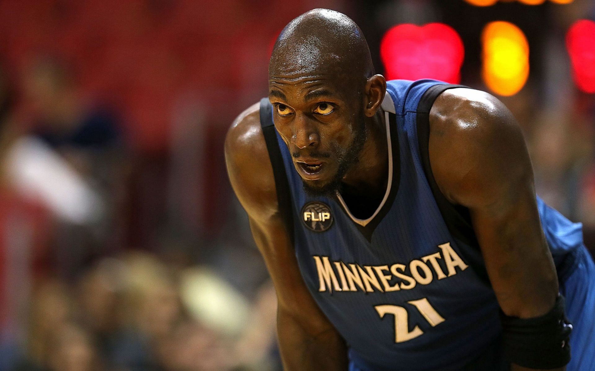 Kevin Garnett playing for the Minnesota Timberwolves