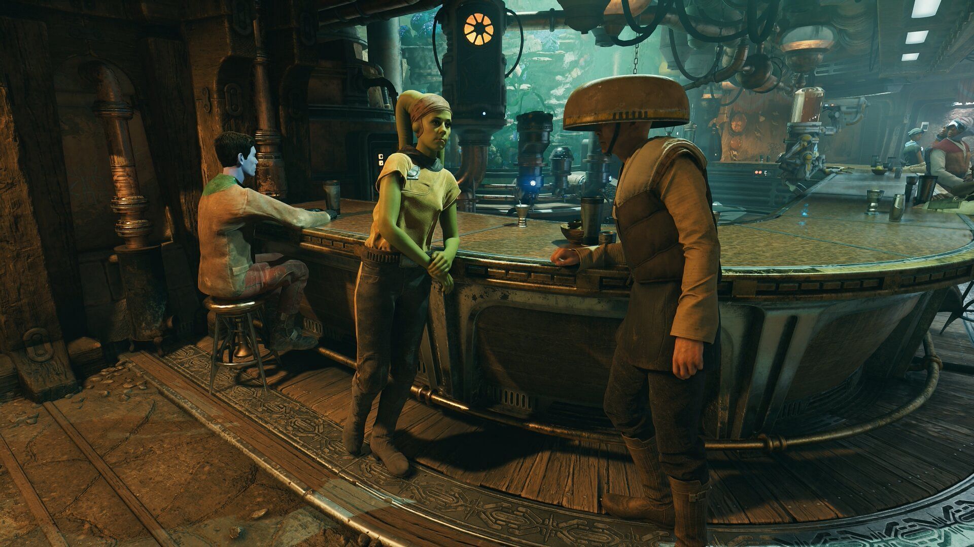 There are 11 Cantina Recruits in Star Wars Jedi Survivor (Image via Electronic Arts)