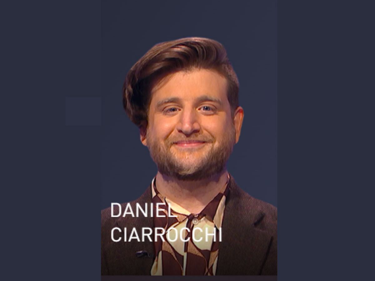 Daniel Ciarrocchi: Tonight&#039;s winner (Image via Jeopardy)