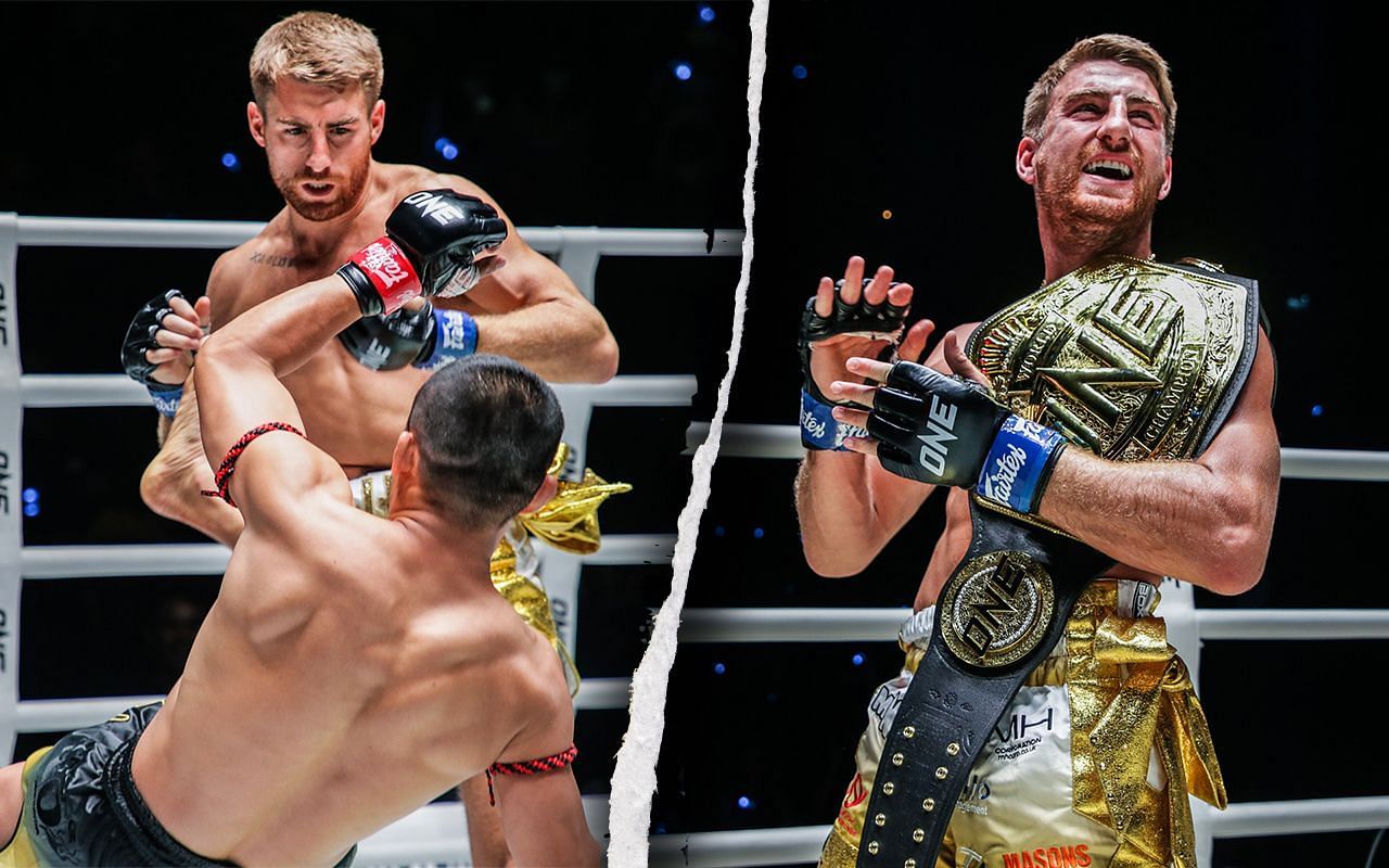 Newly minted ONE bantamweight Muay Thai world champion Jonathan Haggerty -- Photo by ONE Championship