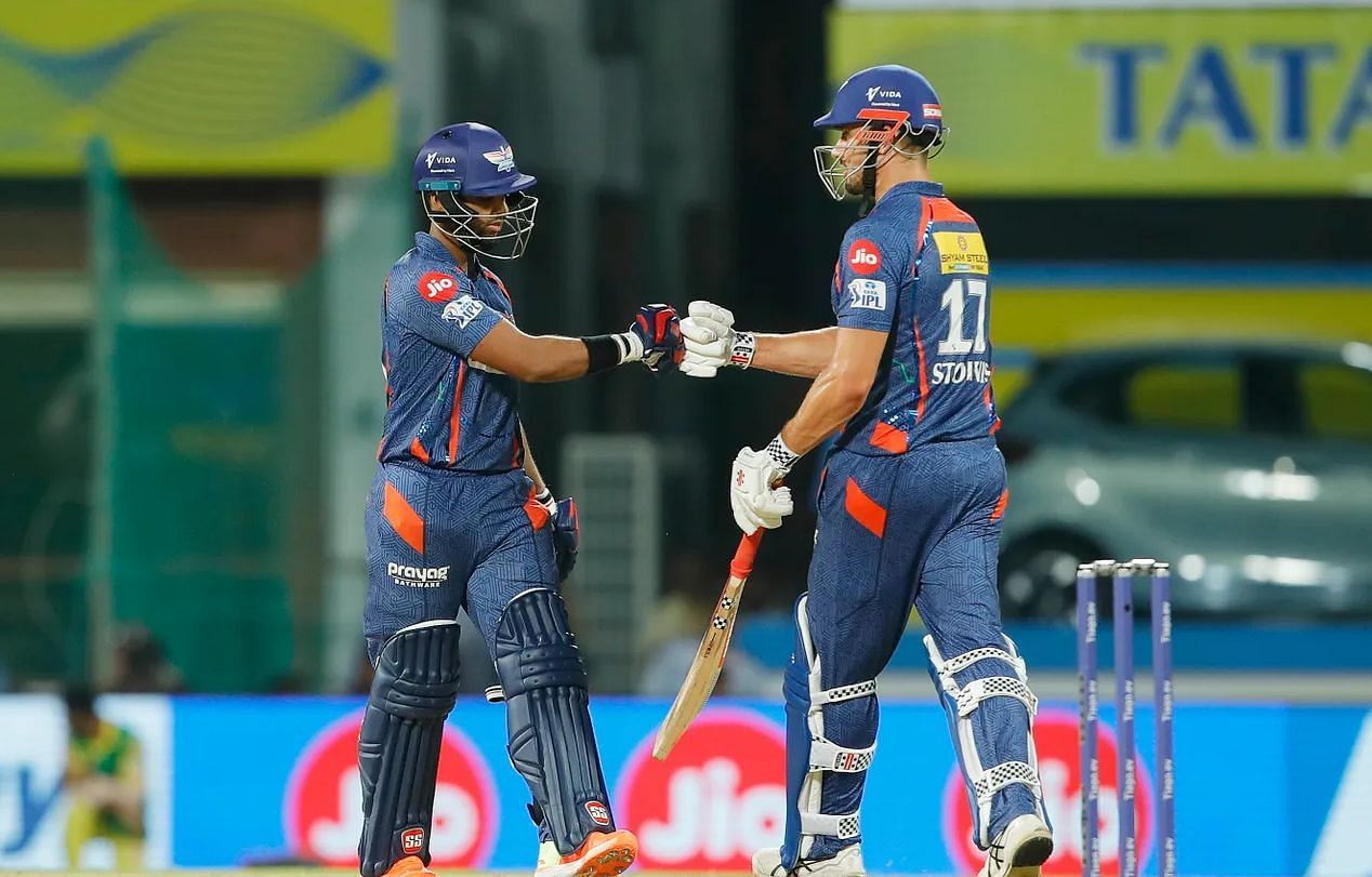 KL Rahul and Kyle Mayers put on an imposing partnership in LSG&#039;s clash against CSK