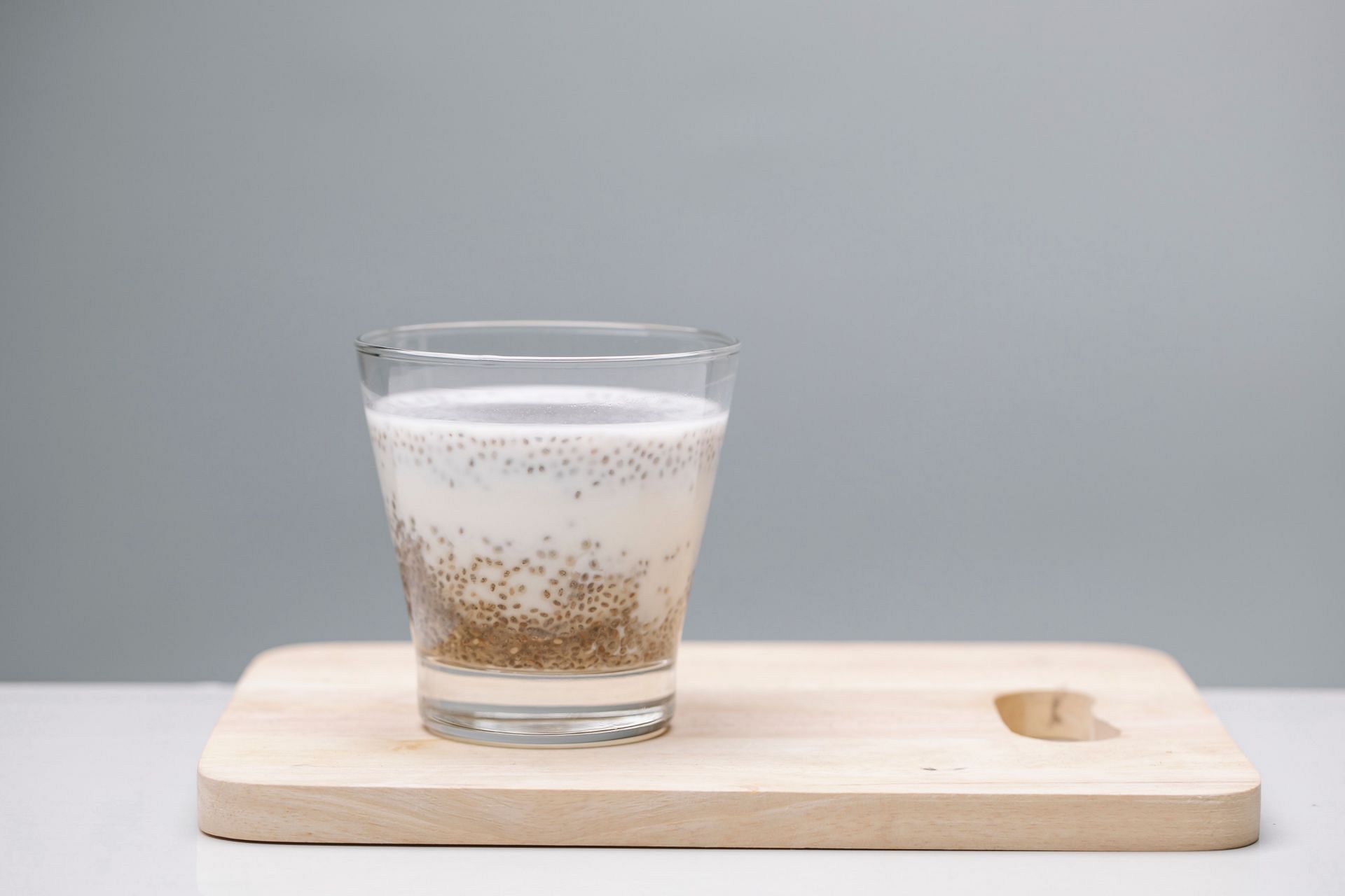 Chia seeds drink with milk and vanilla, (Image via Pexels/ Charlotte May)