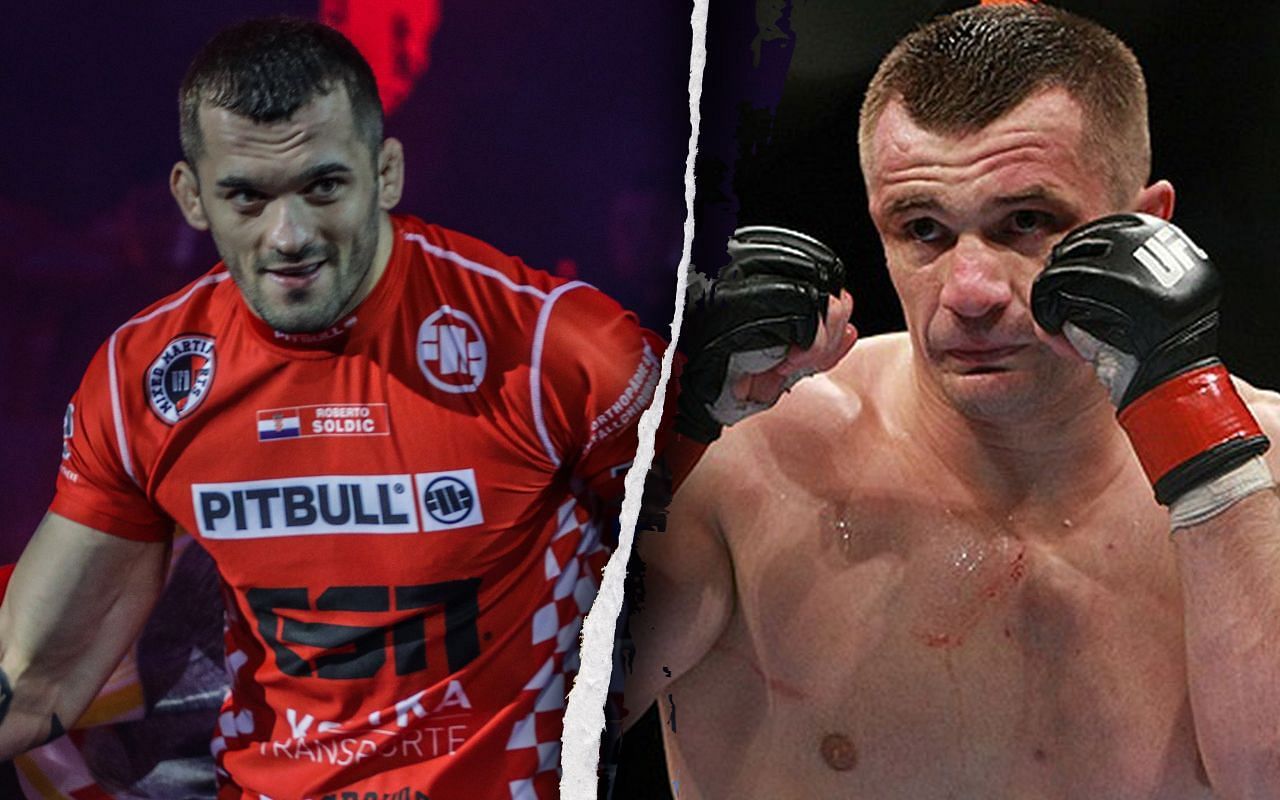 Roberto Soldic (Left) was inspired by Mirko Cro Cop (Right)