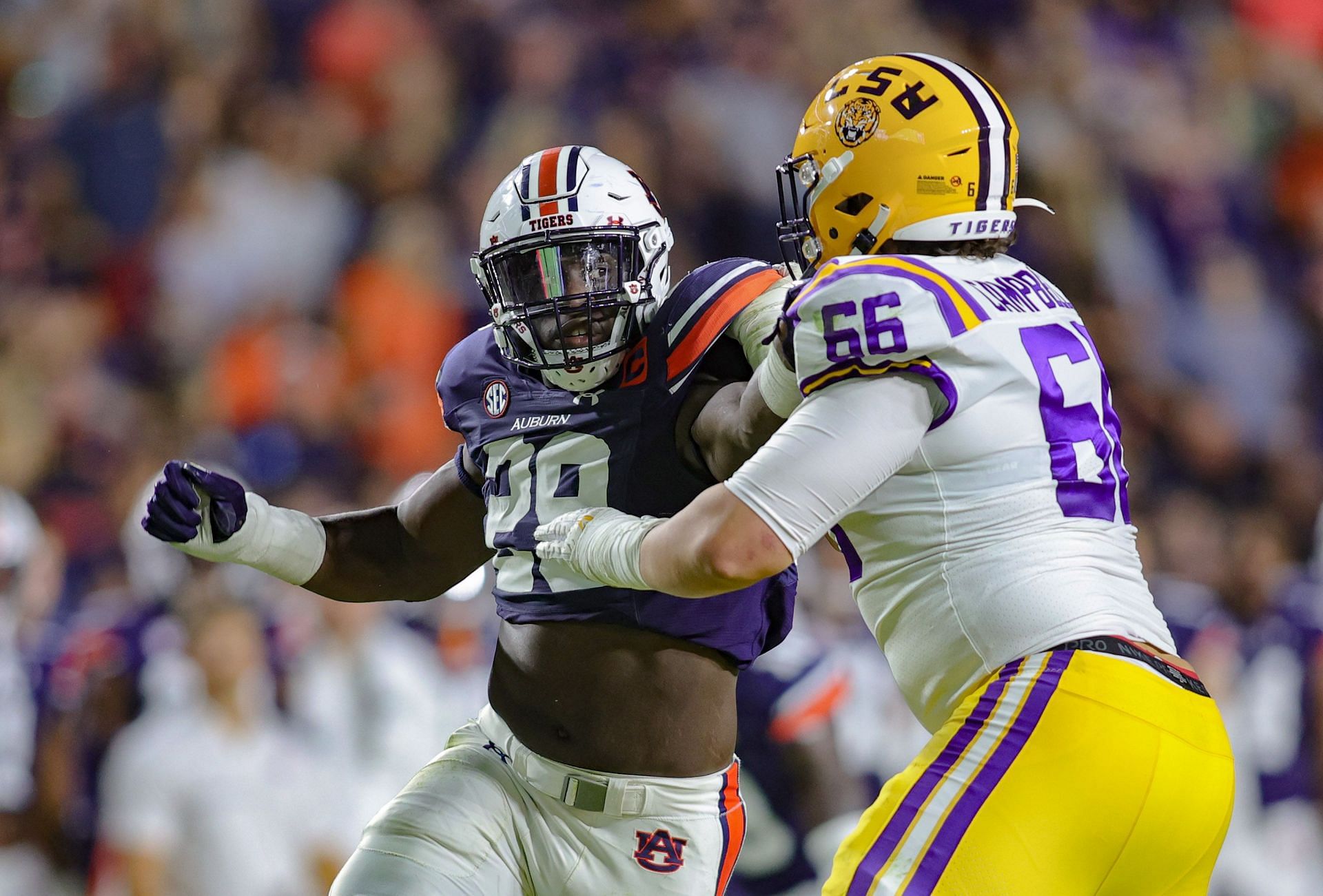 Auburn 2023 NFL Draft Scouting Reports Include Derick Hall, Colby