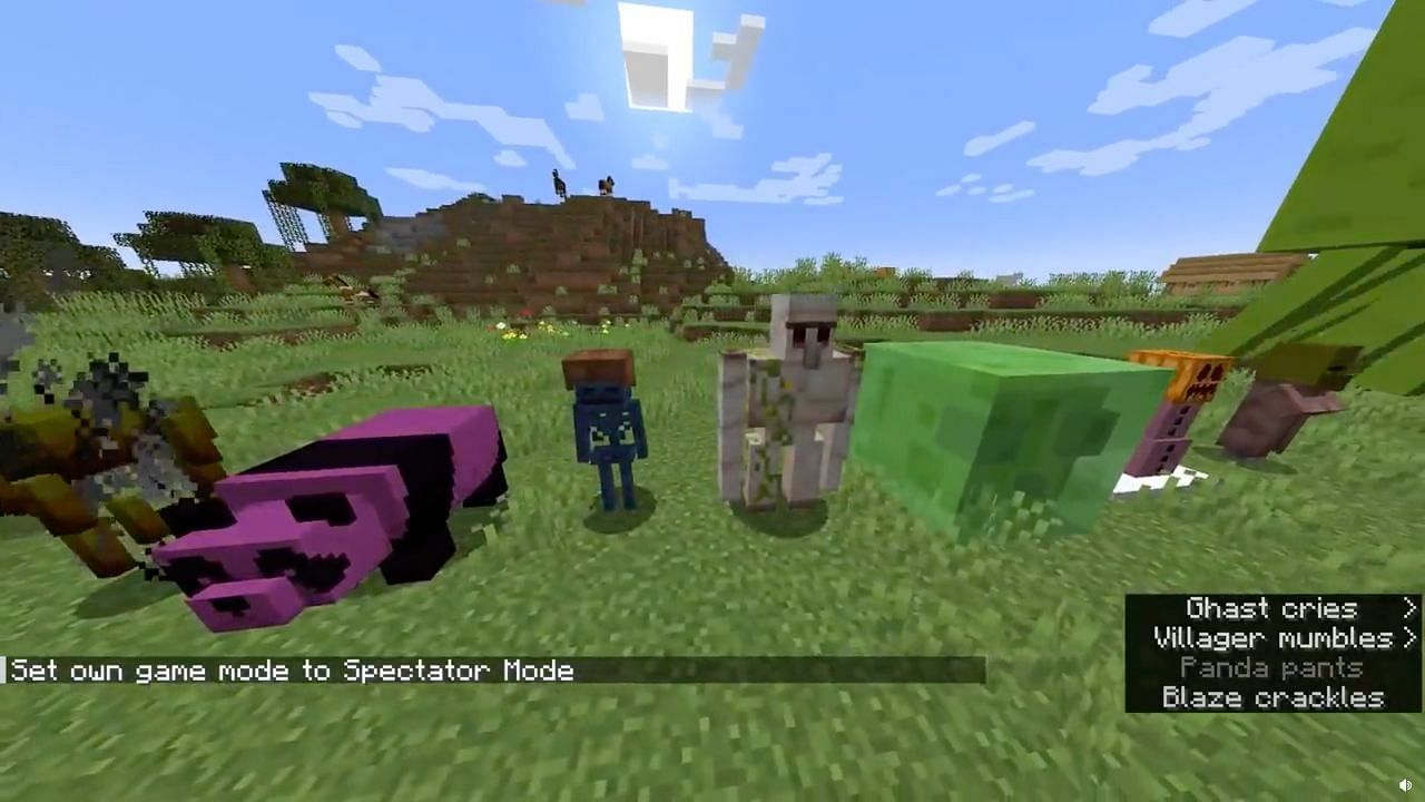 The mobs with jeb applied to them (Image via u/LauLau07 on Reddit)