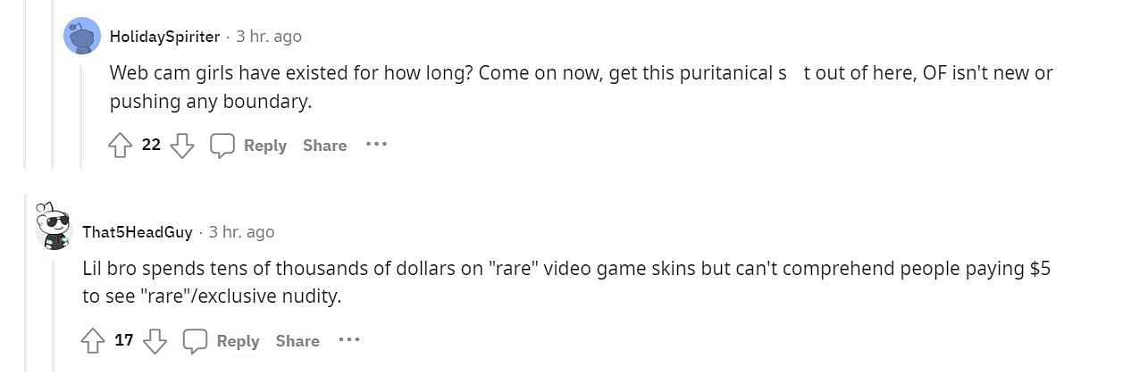 Fans describe streamer&#039;s views as &quot;puritanical.&quot; (Image via r/LivestreamFail Reddit)