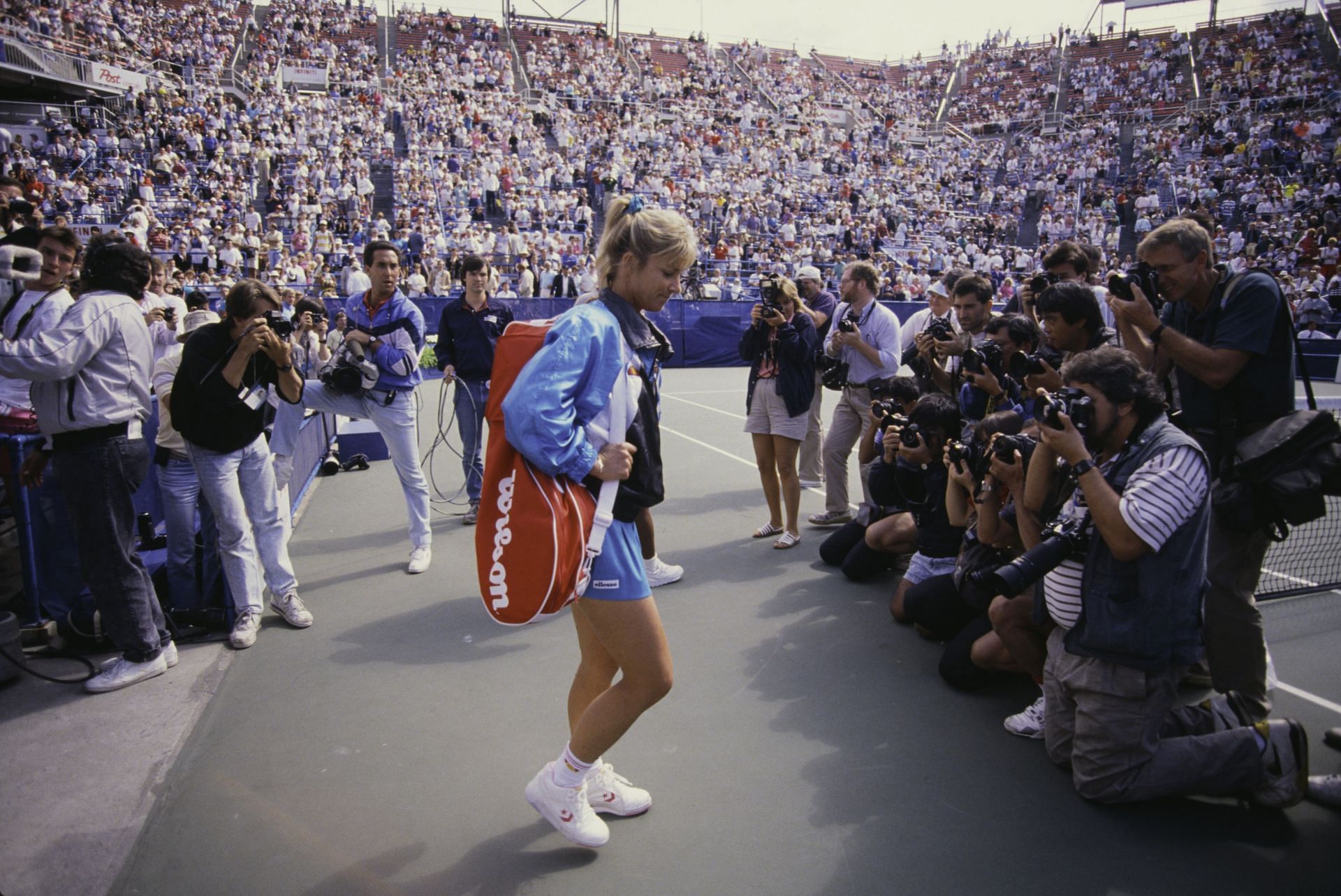 Chris Evert at the 1989 US Open