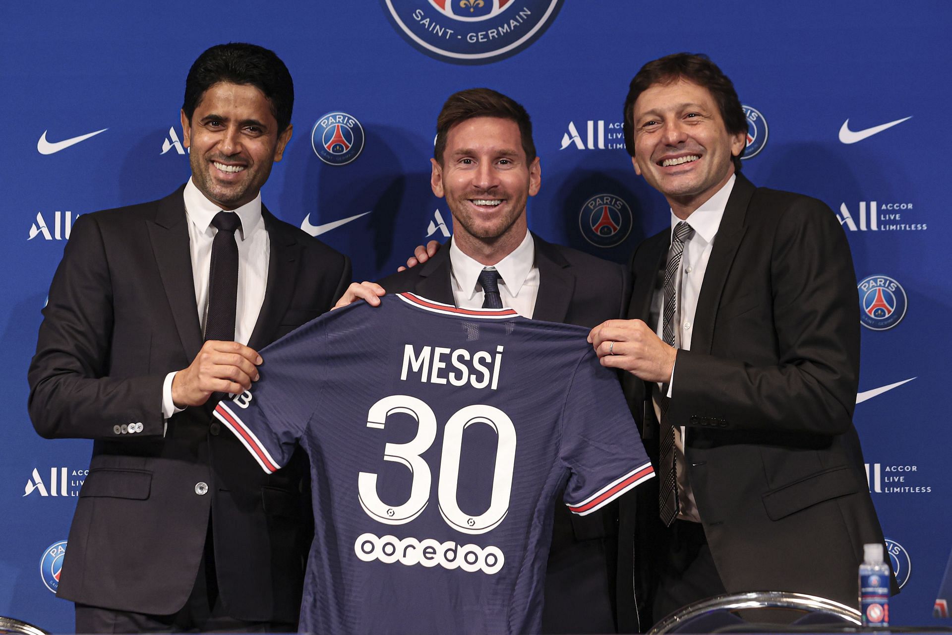 Lionel Messi - Presentation at Paris Saint-Germain (Images via Getty)