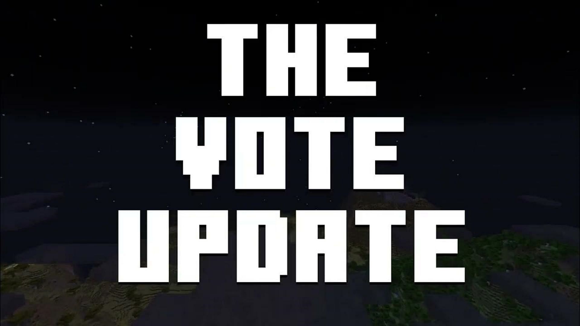 Minecraft releases The Vote Update as an April Fool