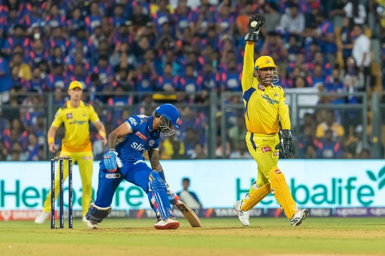 The Mumbai Indians posted a below-par score against the Chennai Super Kings. [P/C: iplt20.com]