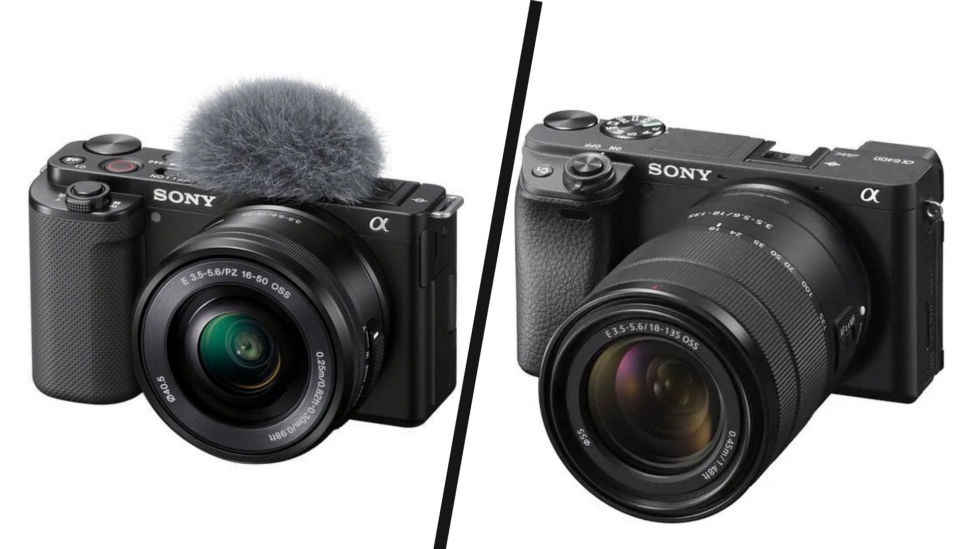 Sony ZV-E10 vs A6400 - The 10 main differences - Mirrorless Comparison