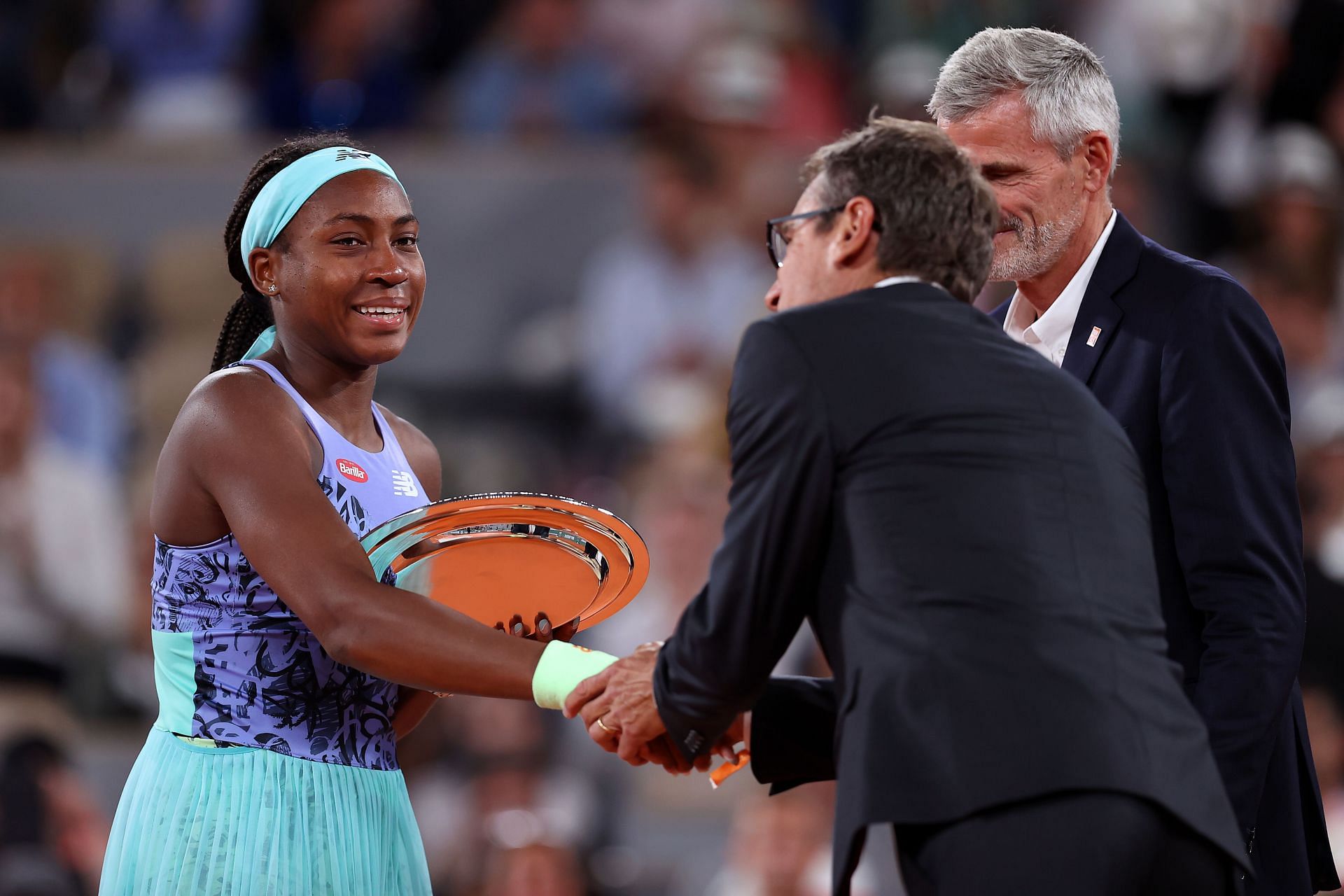 Coco Gauff at the 2022 French Open.