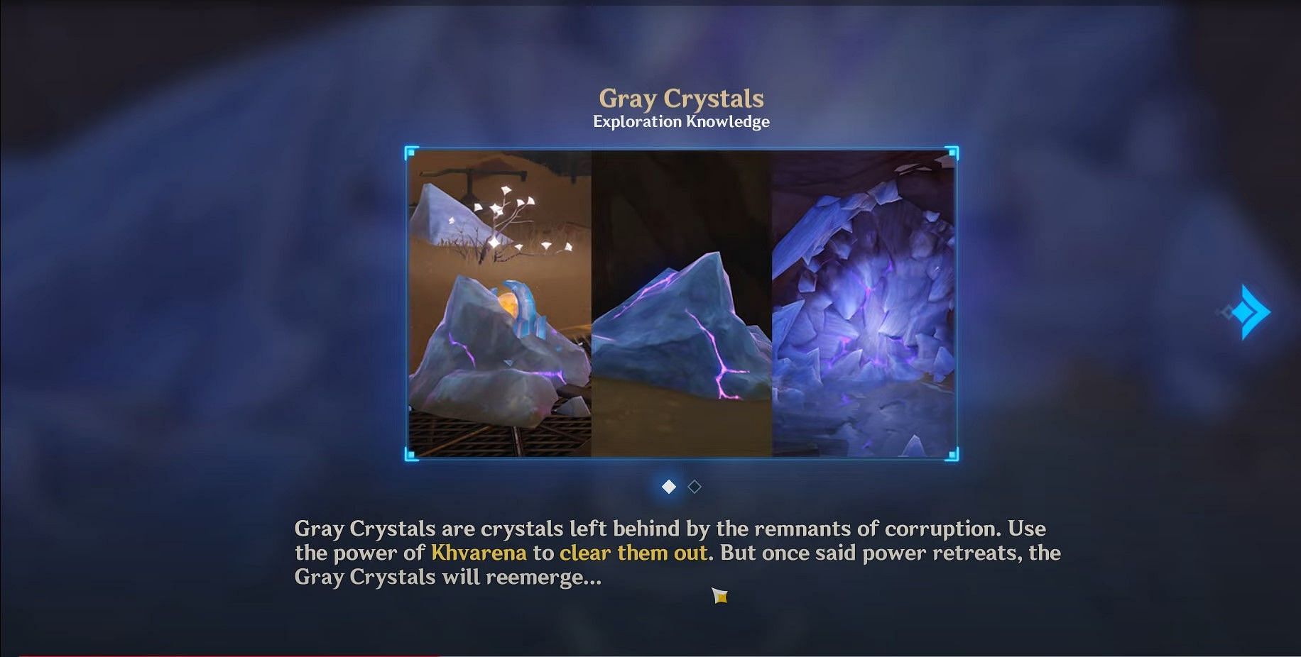 Gray Crystals in Genshin Impact (Image via HoYoverse)