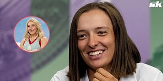 Iga Swiatek agrees for a doubles match with American skier Mikaela Shiffrin