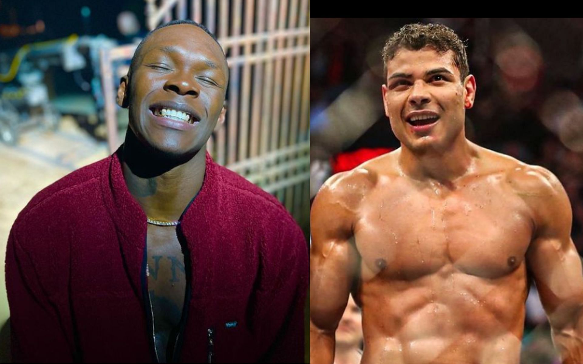 Israel Adesanya (Left) and Paulo Costa (Right) [Images via: @stylebender and @borrachinhamma on Instagram]