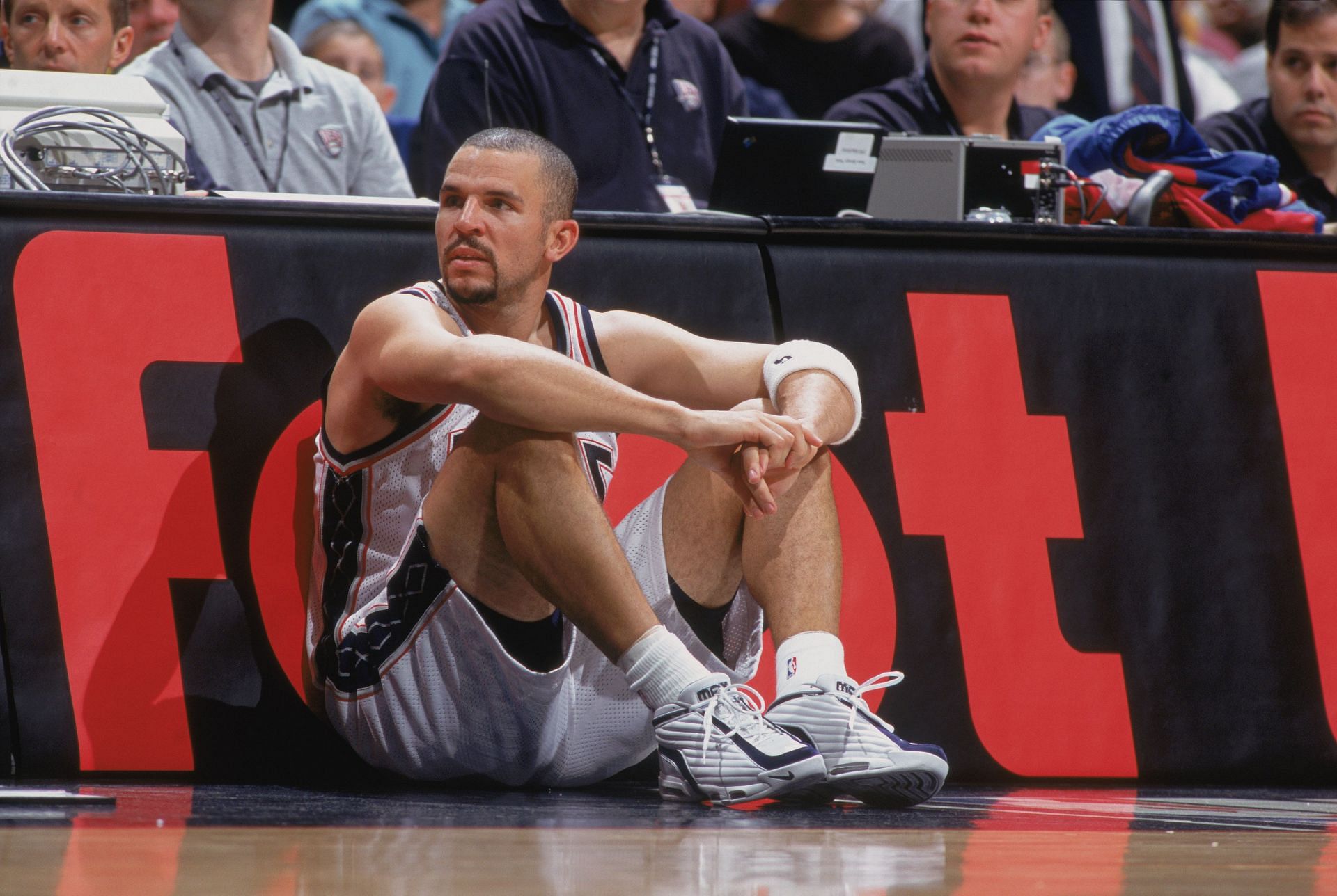 Jason Kidd playing for the New Jersey Nets