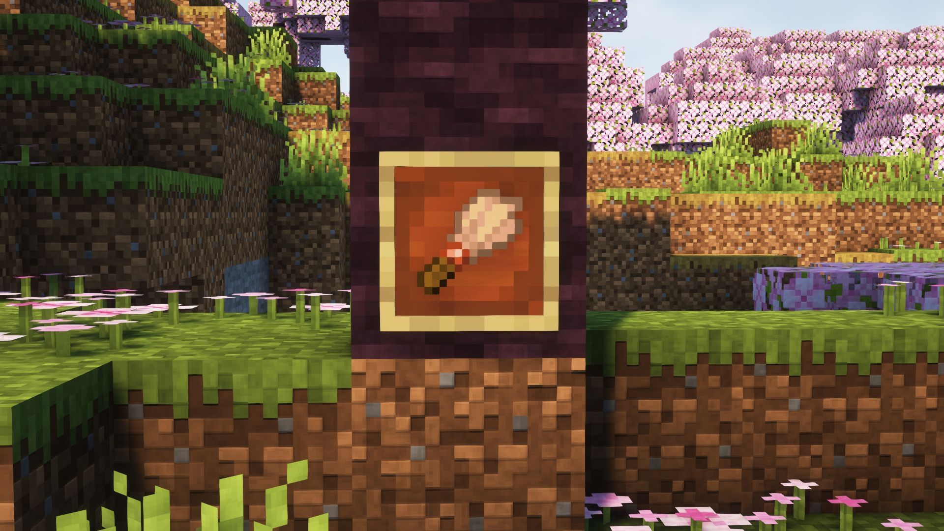 A brush in the game (Image via Mojang)