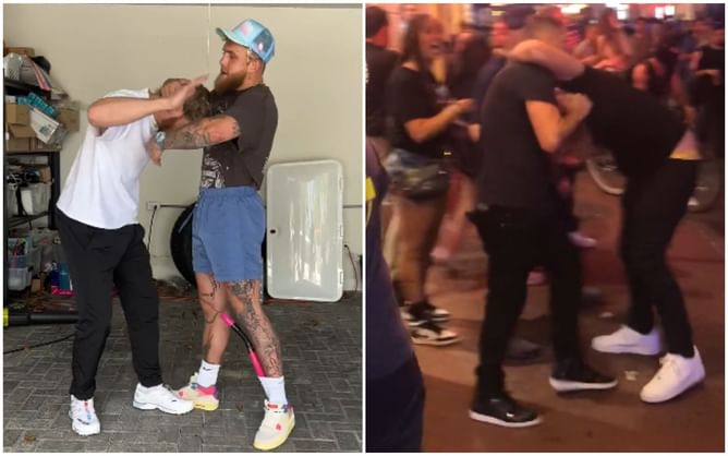 WATCH: Jake Paul shares hilarious self-defense video, in response to Nate Diaz choking out Logan Paul lookalike