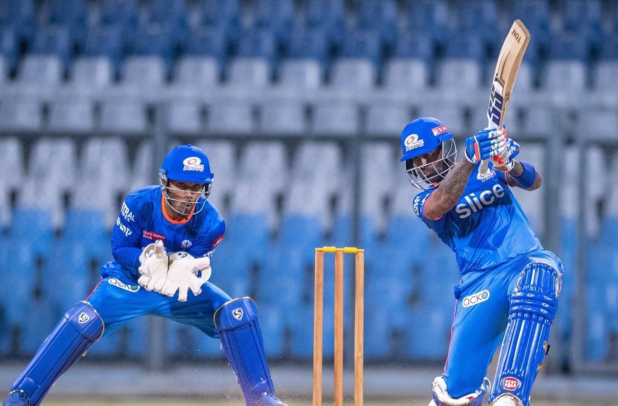 Suryakumar Yadav in action (Image Courtesy: Twitter/Mumbai Indians)