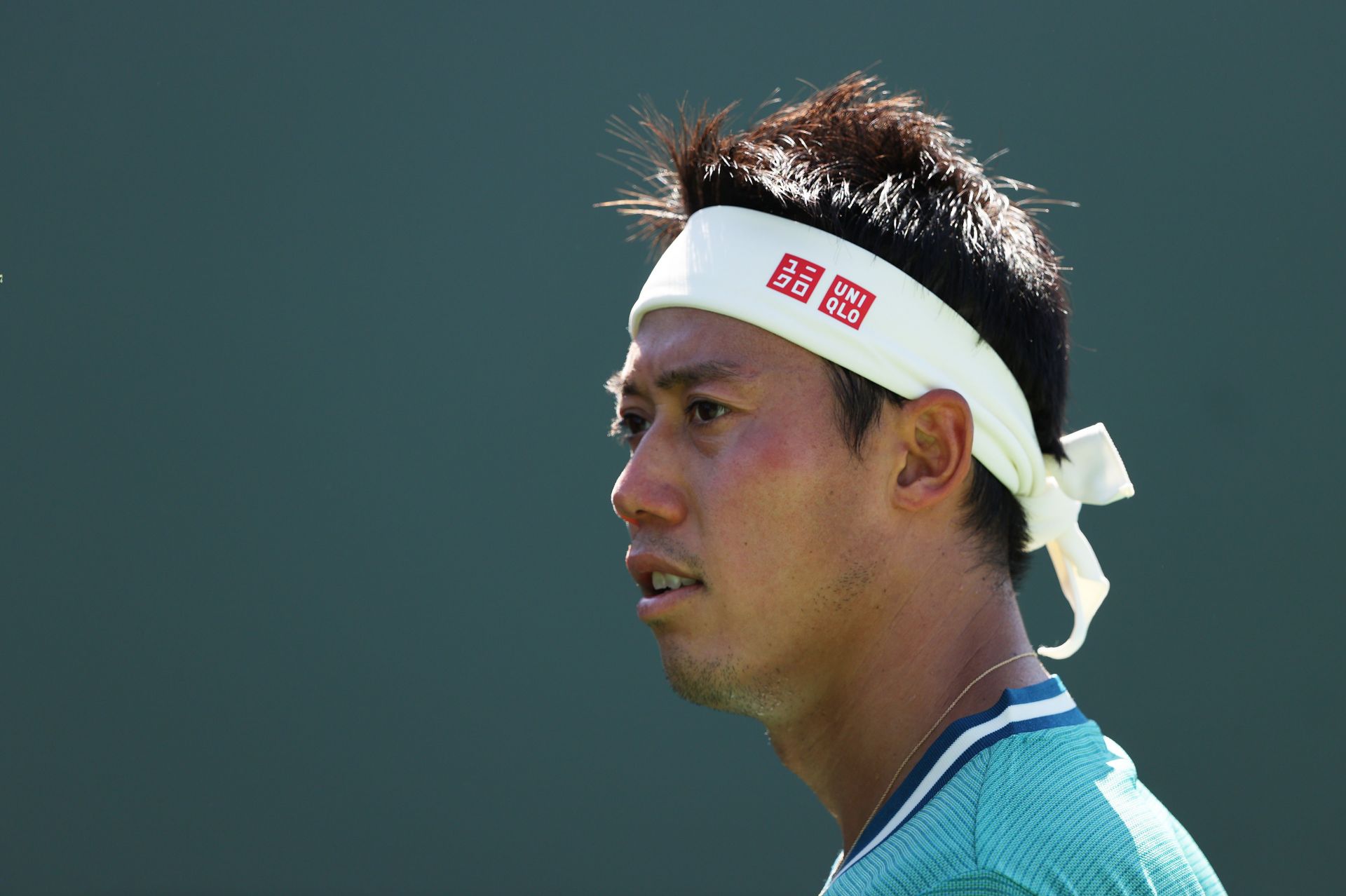 Kei Nishikori at the 2021 BNP Paribas Open