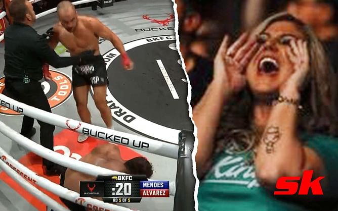 Eddie Alvarez retires Chad Mendes at BKFC clash in split decision win