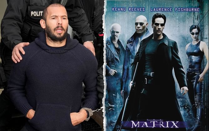 Andrew Tate reveals his connection to the hit Keanu Reeves movie The Matrix