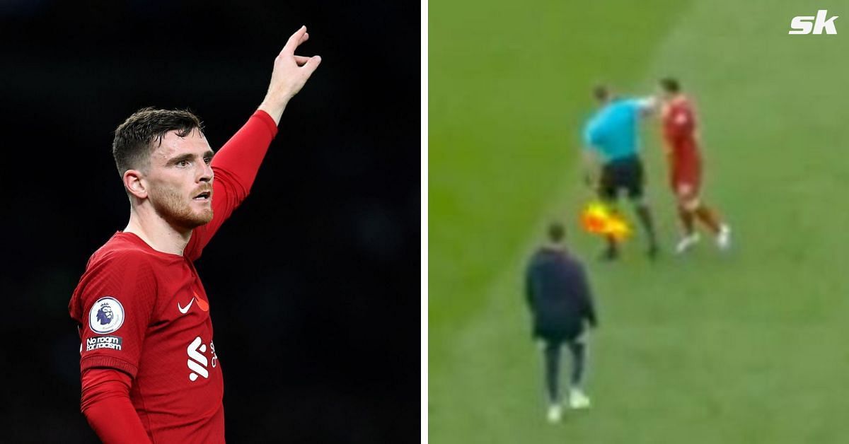 The linesman responds to Andy Robertson elbow incident. 