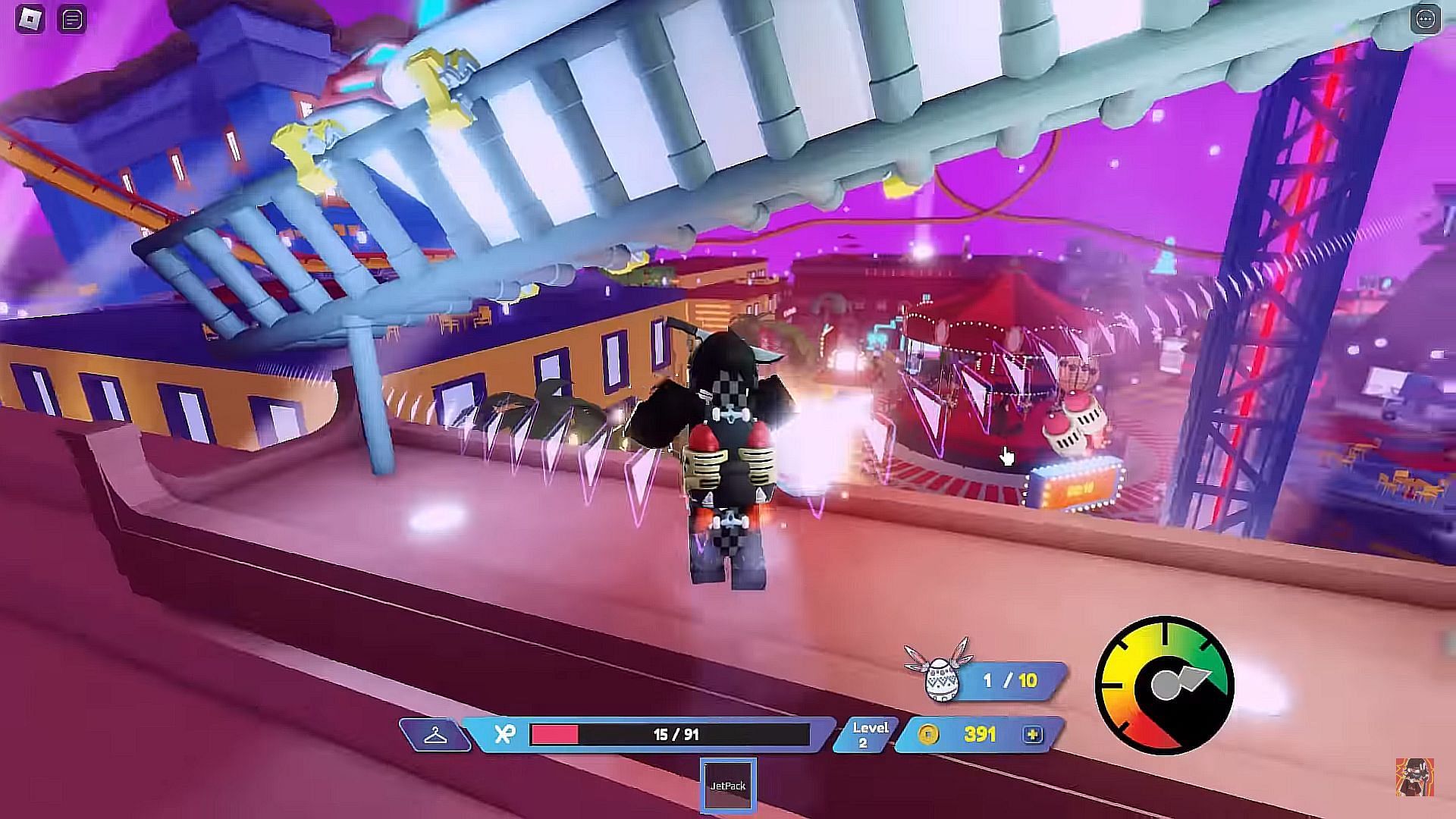 The second Boro Egg under the neon sign (Image via YouTube/SharkBlox)