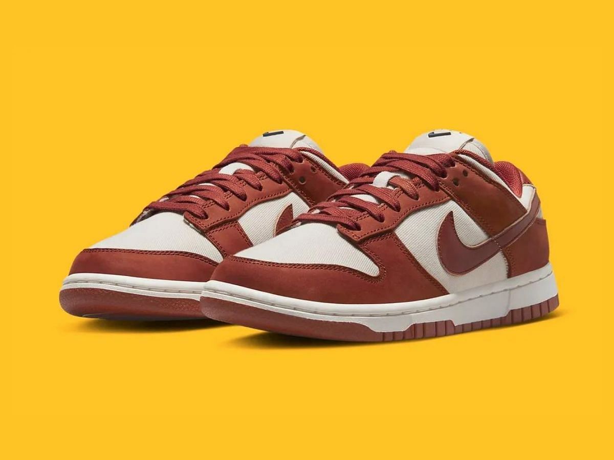 Nike Dunk Low &quot;Rugged Orange&quot; sneakers (Image via Nike)