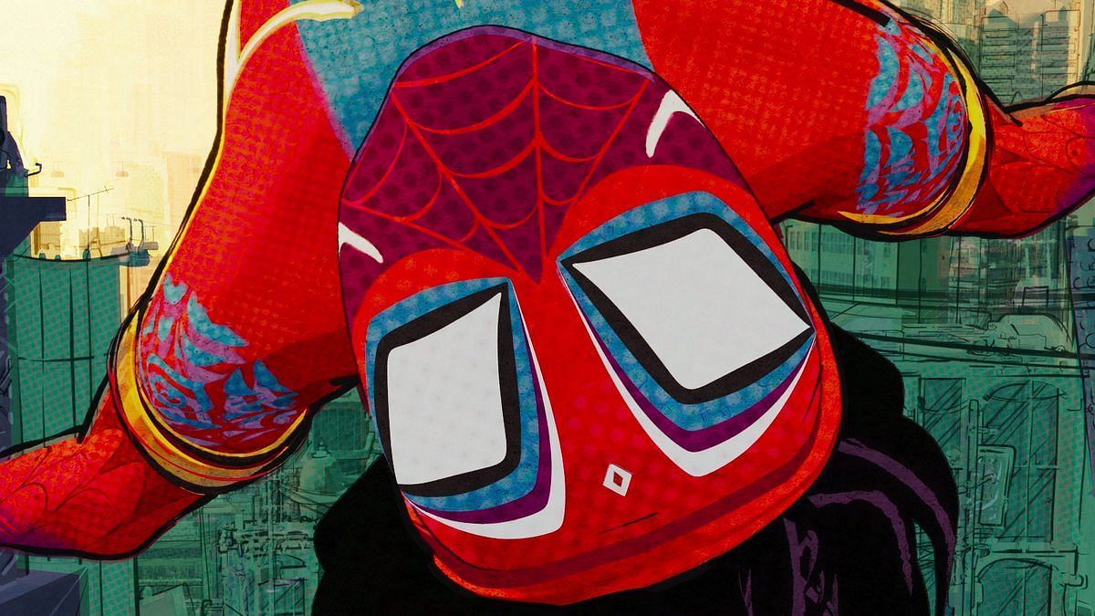 Spider-Man India is introduced as a new Spider-Person from an alternate universe in Spider-Man: Across the Spider-Verse (Image via Sony Pictures)